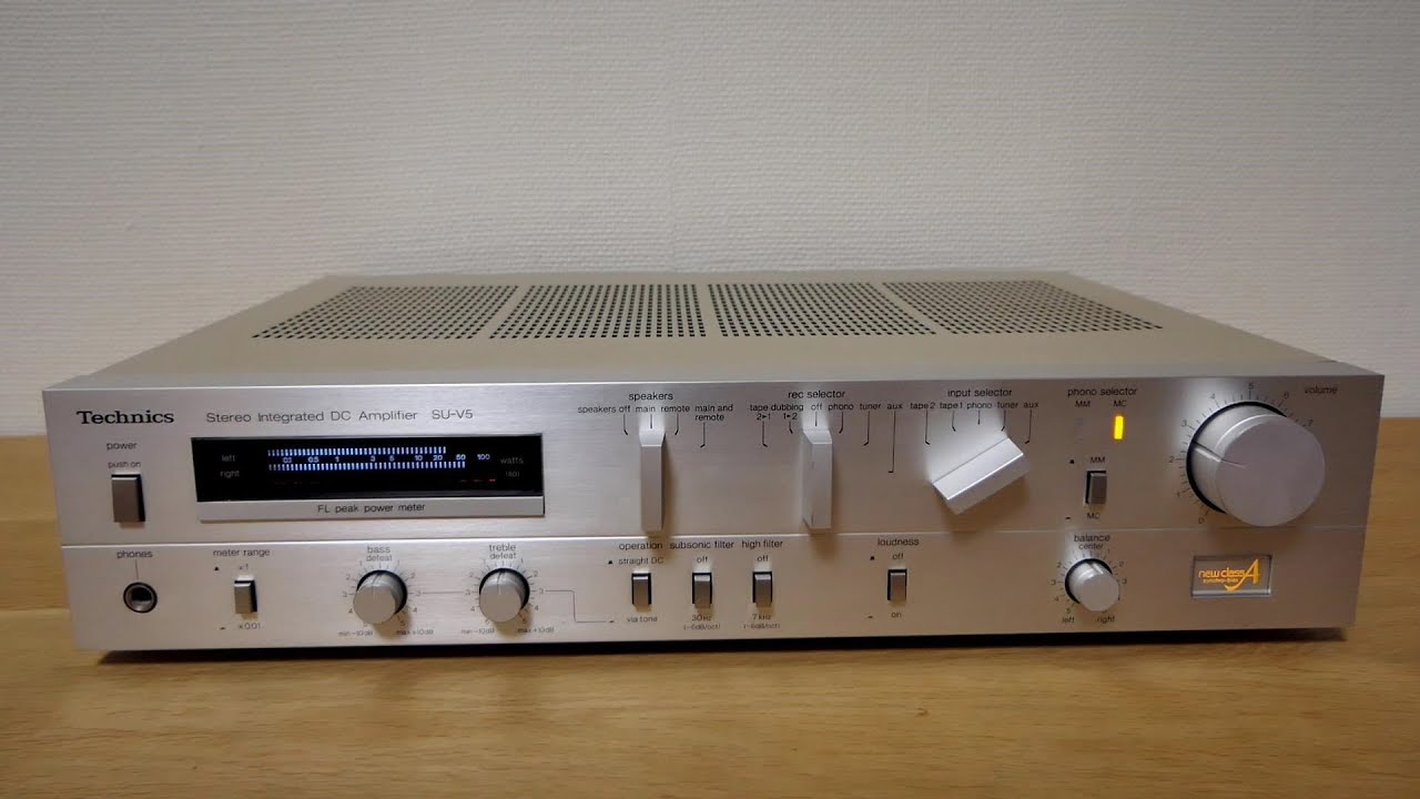 Technics SU-V5 Stereo Amplifier - Vintage Hifi - YouTube