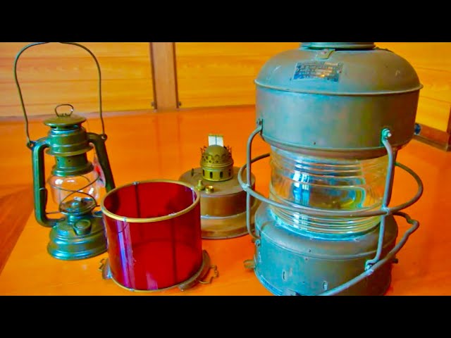 船舶用のオイルランタンをクエン酸で磨いてきれいにする【銅製品