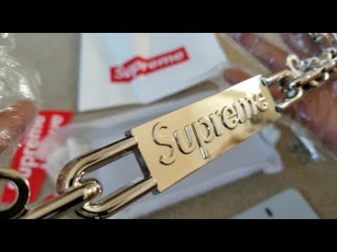 桃*区様 Supreme Chain License Plate Frame G Supreme Chain License