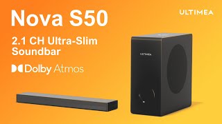 Amazon、ULTIMEAのDolby Atmos対応2.1chサウンドバー「Nova S50」を