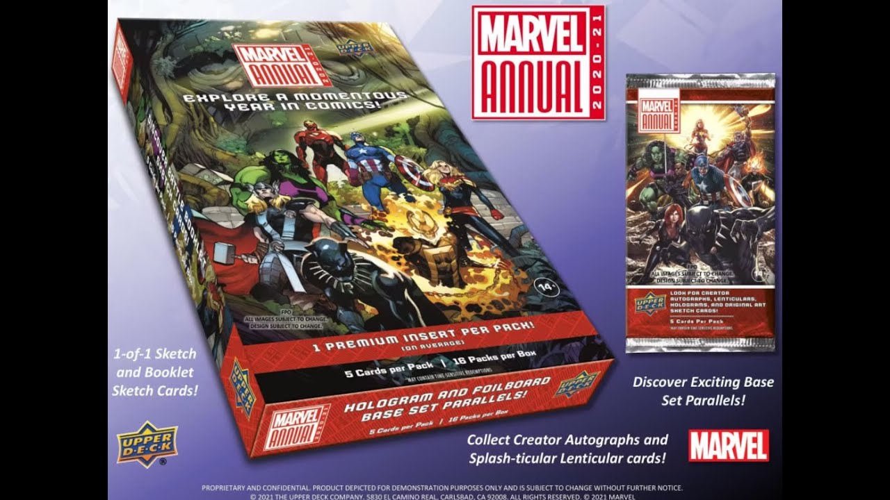 tiger8 BGBPB 2020-21 Upper Deck UD Marvel Annual box #マーベル