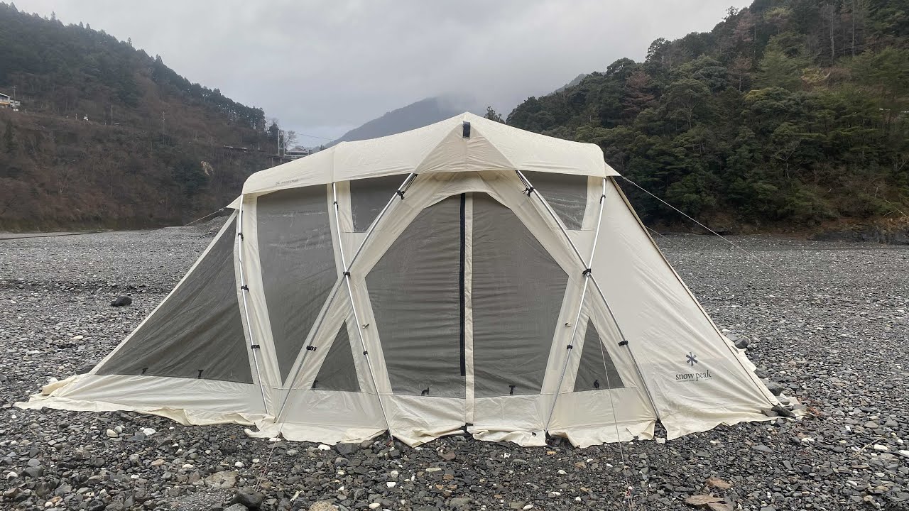 snowpeak 】谷瀬つり橋オートキャンプ場⛺️リビングシェルSインナー