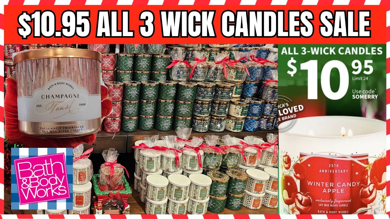 MY PICKS FOR $10.95 CANDLE SALE AT Bath & Body Works | ALL 3 WICK