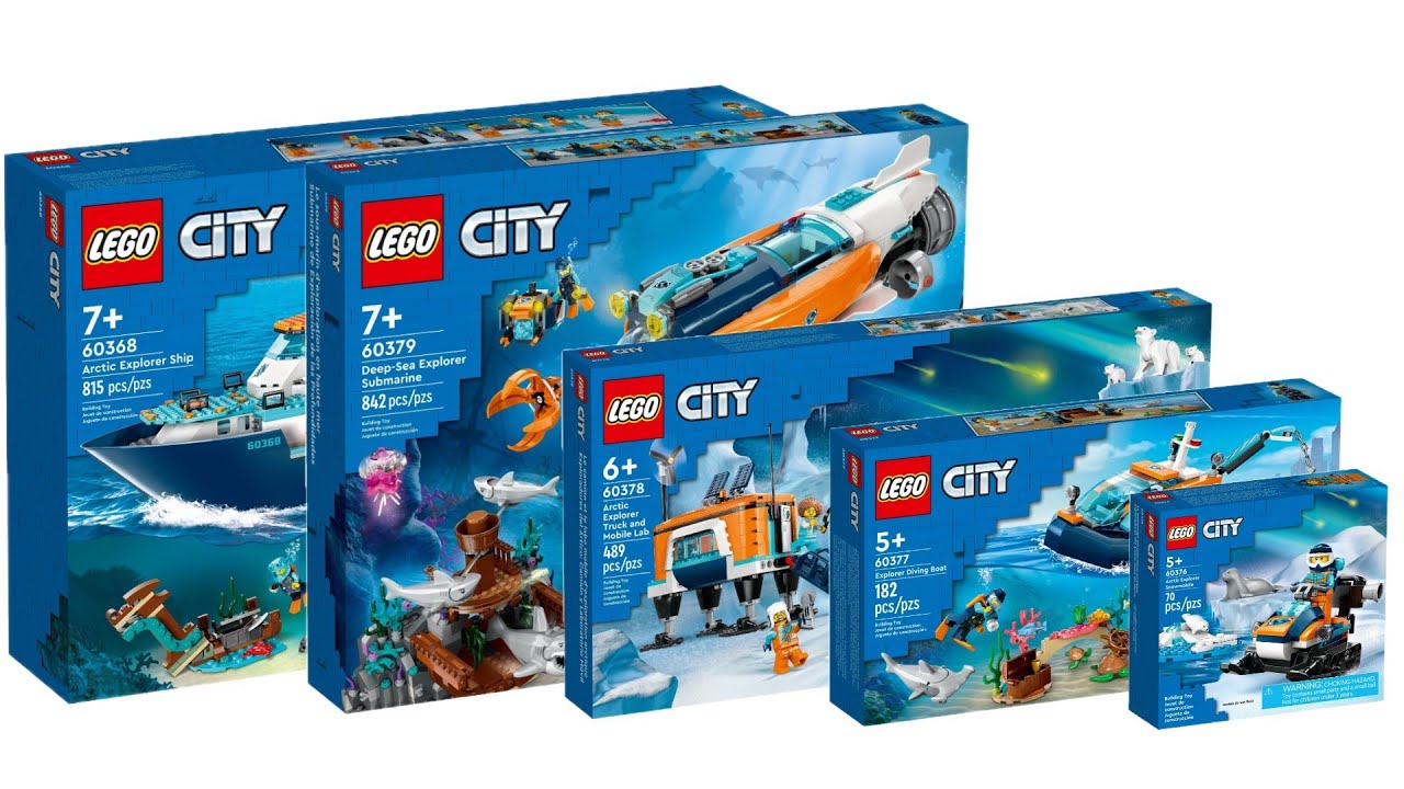All LEGO City Arctic Sets Summer 2023 Compilation/Collection Speed