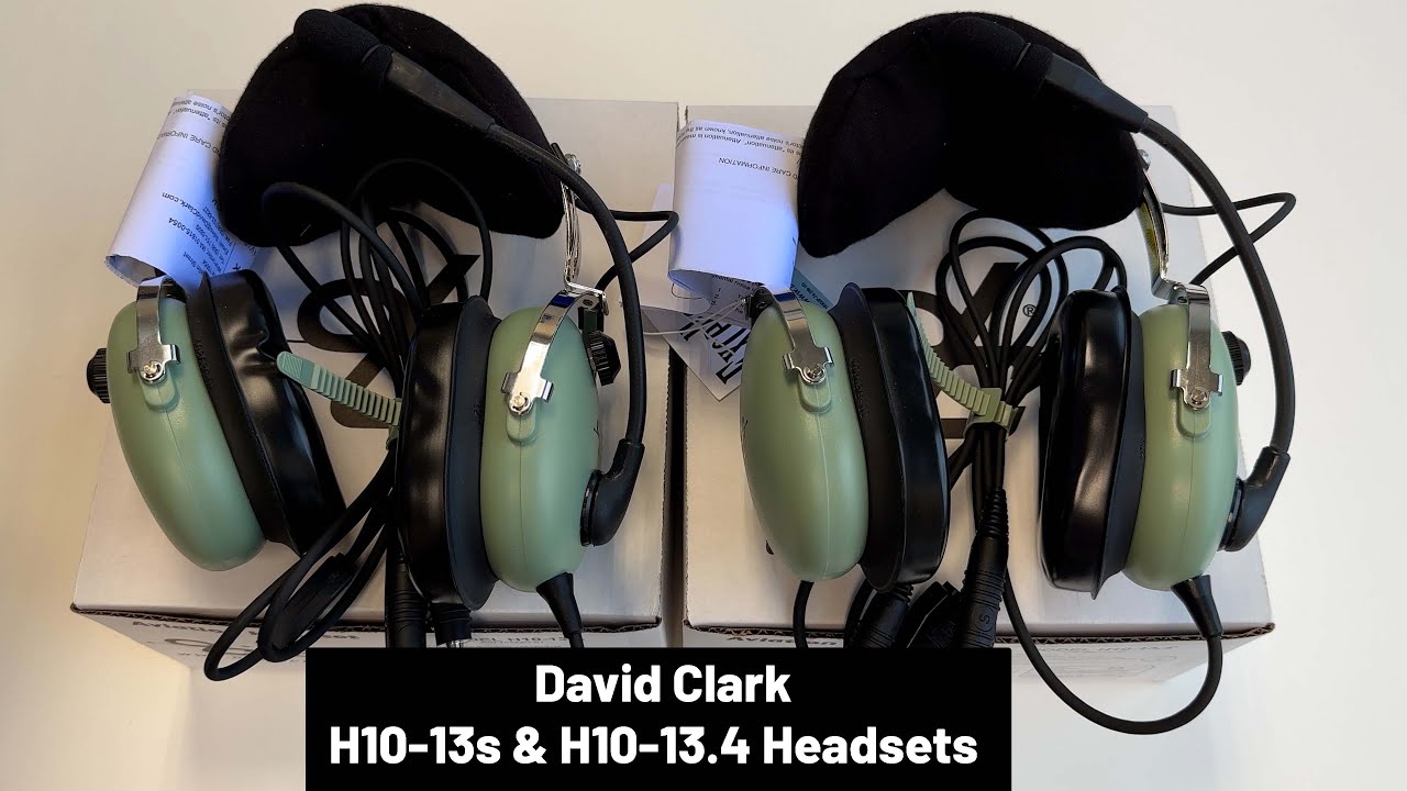 David Clark H10-13.4 and H10-13S aviation headsets - unboxing