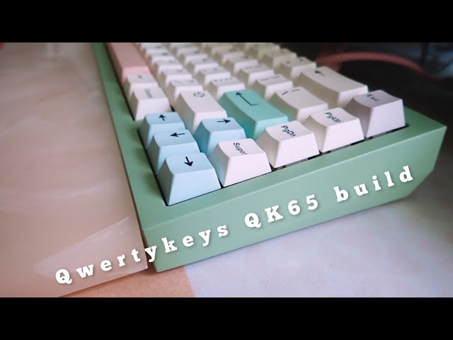 Qwertykeys QK65 build \ Green and gold colourway💛 - YouTube