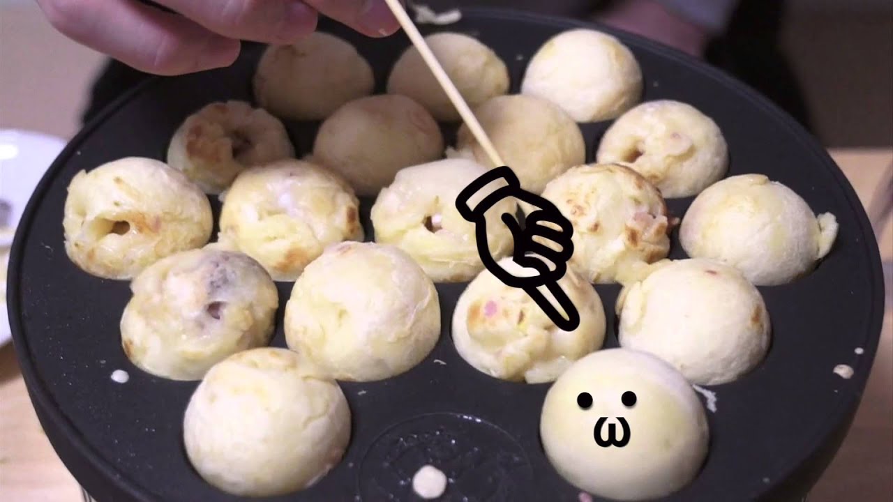 コレは驚き】自動で回る「踊る！たこ焼器」 - YouTube