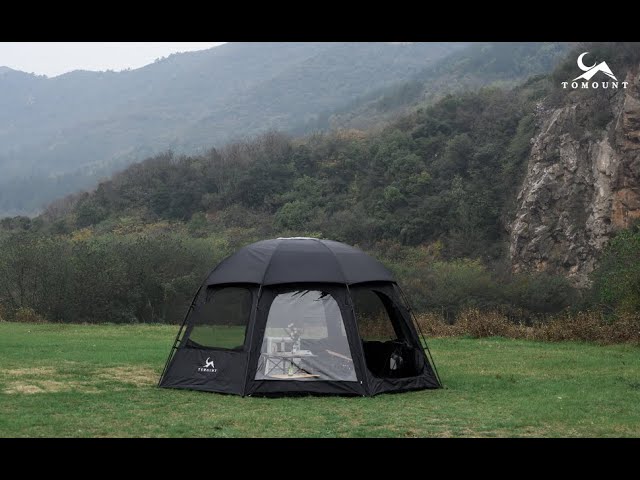 新着情報】TOMOUNT ドームテント【ブラックガムコーティング】【遮光性