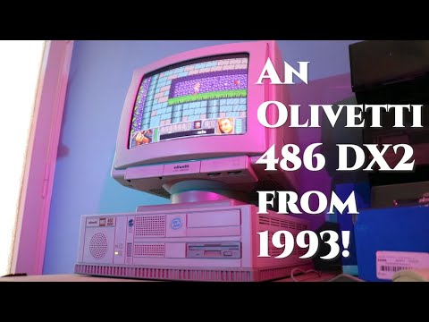 An Intel 486 DX2 One! Olivetti M6 460 Suprema - YouTube