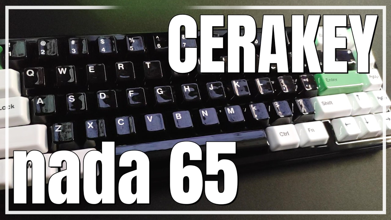 Cerakey nada65 パンダをモチーフにしたセラミックキーキャップ装備