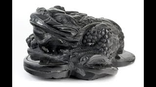 オブシディアン 銭蛙 3.1kg / 三本脚の蛙｜天然石 通販のキラリ石