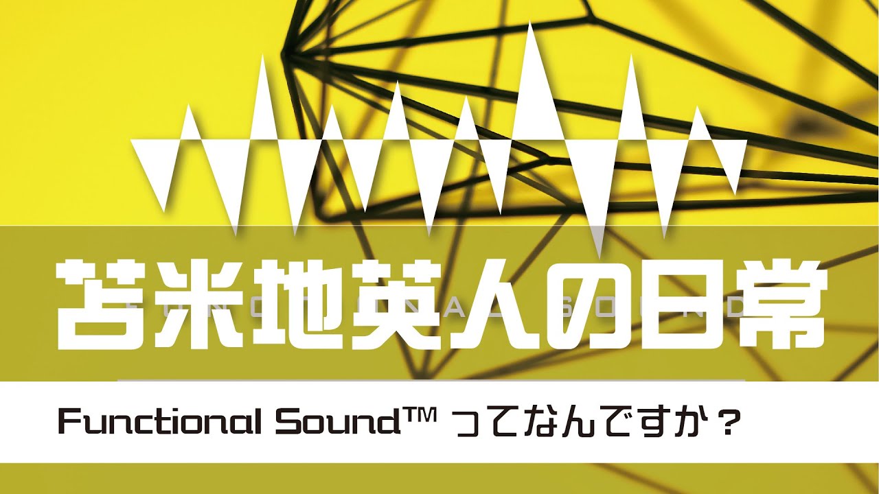限定解除中】苫米地英人の日常 第002回「Functional Sound(tm)って何