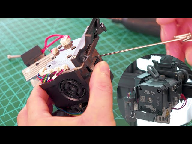 Ender 3 S1 Sprite ヘッド内部で詰まったので、一部分解してトラブル