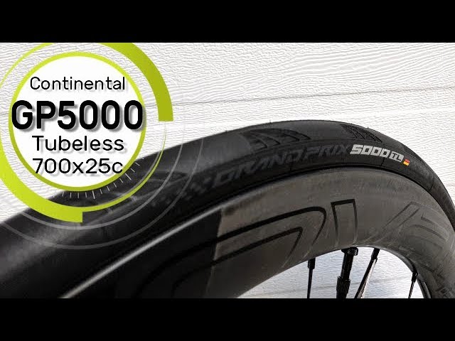 Continental Grand Prix 5000 Tubeless Tire 700x25c Weight, Width