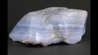 ブルーレースアゲート 原石 磨き 258g｜天然石 通販キラリ石