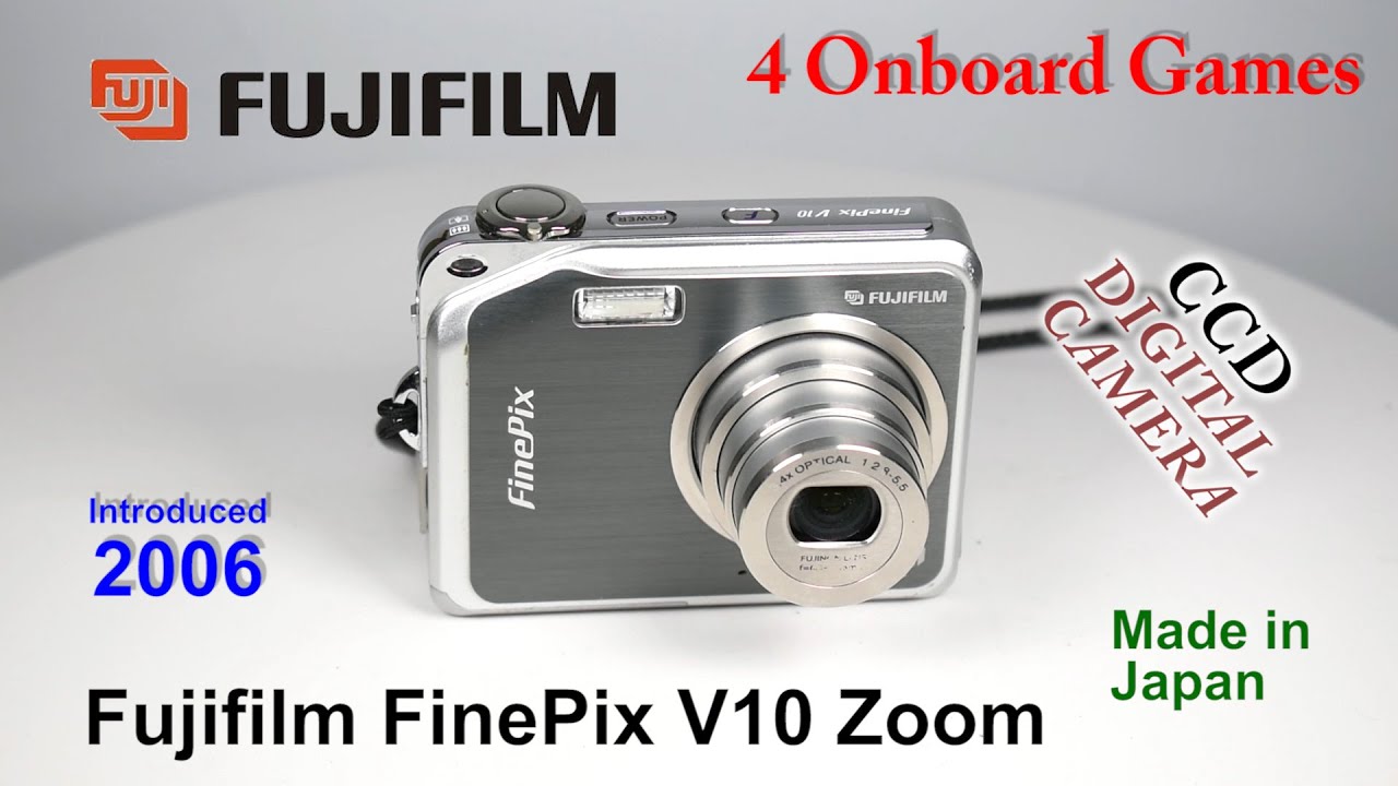 2006 Fujifilm FinePix V10 Zoom - CCD Digital Camera - YouTube