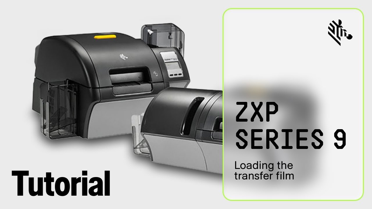 Zebra ZXP 9 How To: Load Transfer Film - YouTube