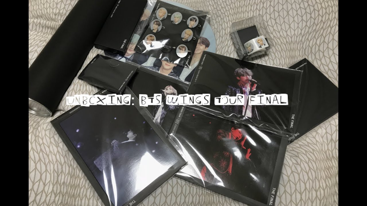UNBOXING | BTS THE WINGS TOUR FINAL MERCHANDISE - YouTube