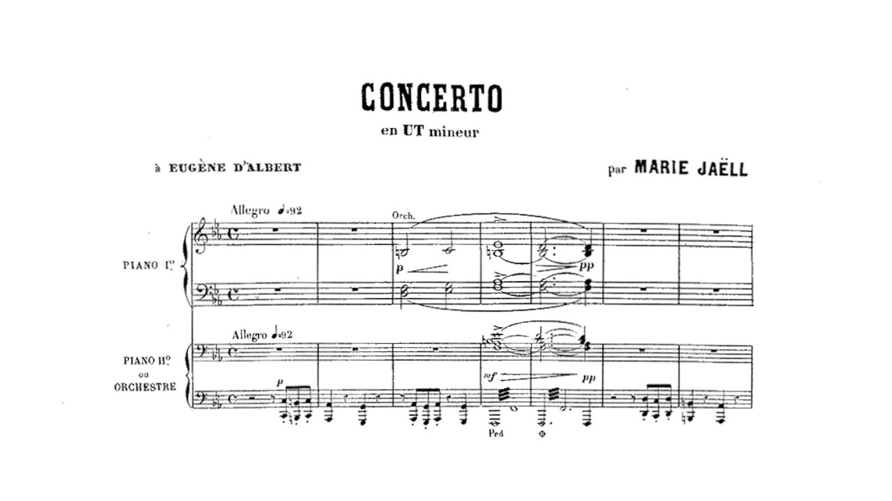 Marie Jaëll – Piano Concerto No.2, in C minor - YouTube