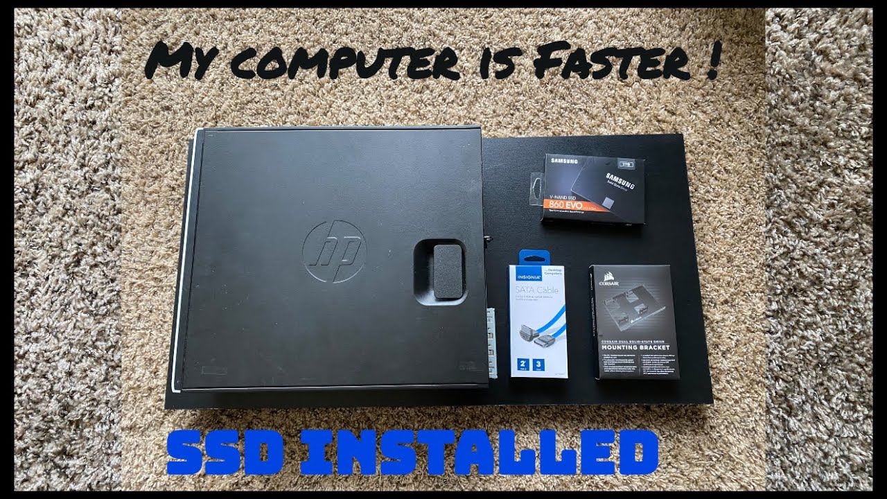 Installing a SSD on my HP Elite 8300 - YouTube