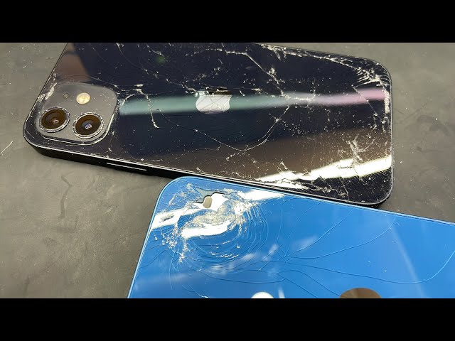 綺麗に戻します】iPhone 13 / 12 背面ガラス割れ バックパネル交換修理