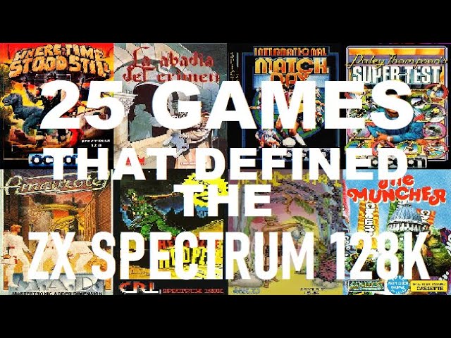 25 GAMES that DEFINED the ZX SPECTRUM 128K (1986-1988) - YouTube
