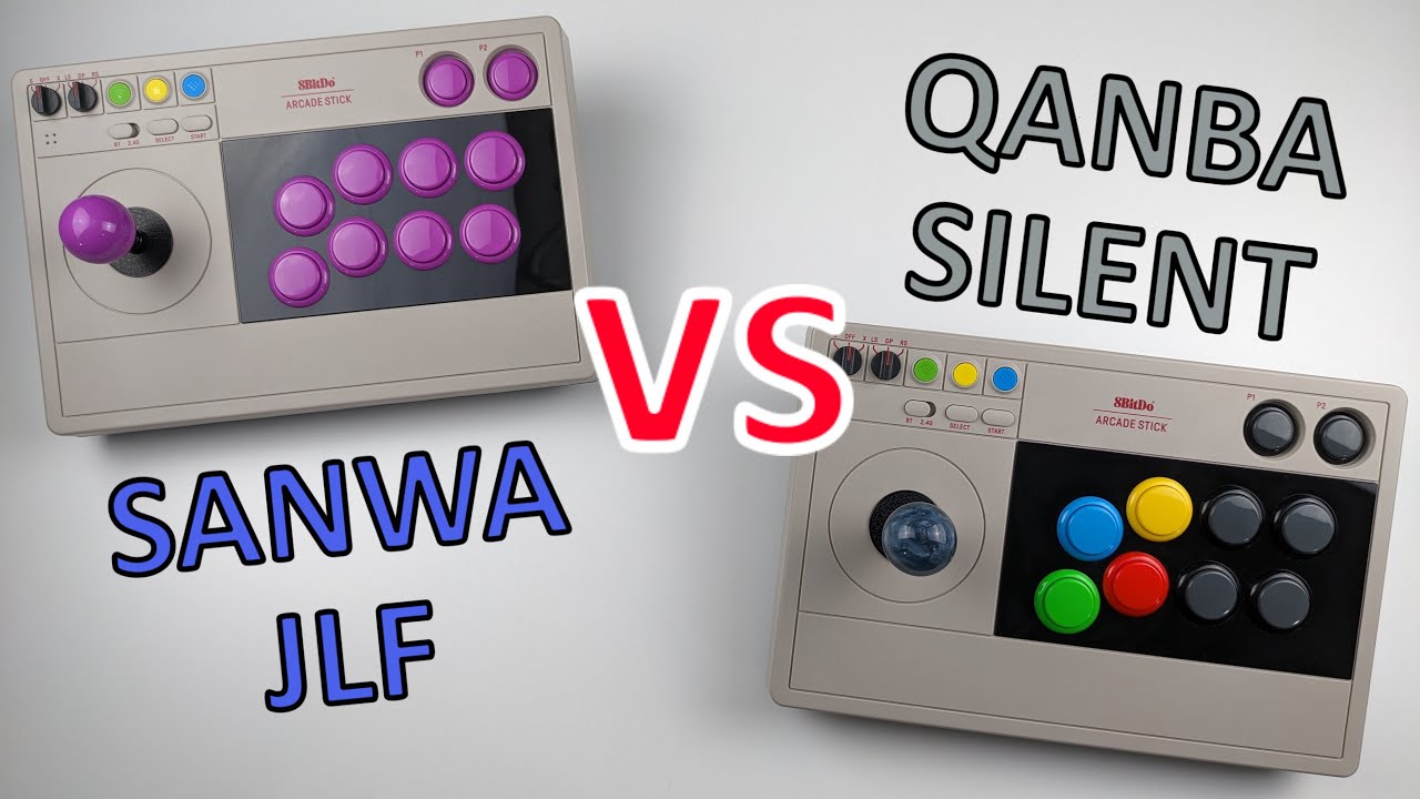 Sanwa JLF VS Qanba Gravity Silent Sound Comparison - YouTube