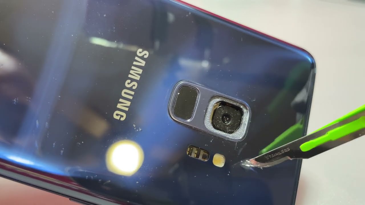 Samsung Galaxy S9 and S9 Plus Camera Glass Replacement - YouTube