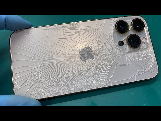 iPhone 13 Pro 背面ガラス割れ交換修理 - YouTube