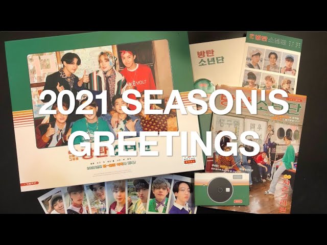 BTS 2021 SEASON'S GREETINGS UNBOXING✨(FULL FLIPTHROUGH!) - YouTube