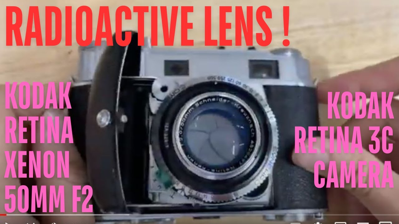 Radioactive Lens ! Kodak Retina - Xenon 50mm f2.0 C Lens + Kodak