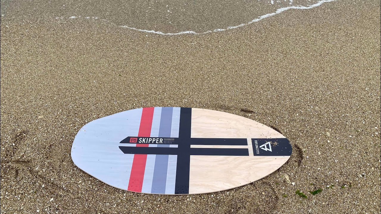 木製スキムボード 104cm 兵庫県 藤江海岸 - YouTube