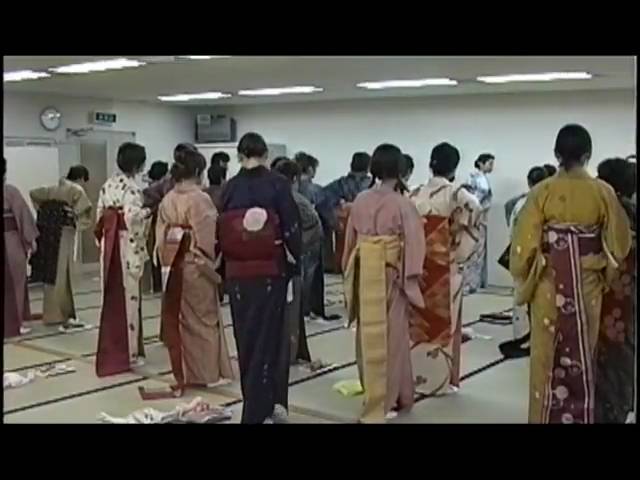 001 装道礼法きもの学院 外出着の着装 - YouTube