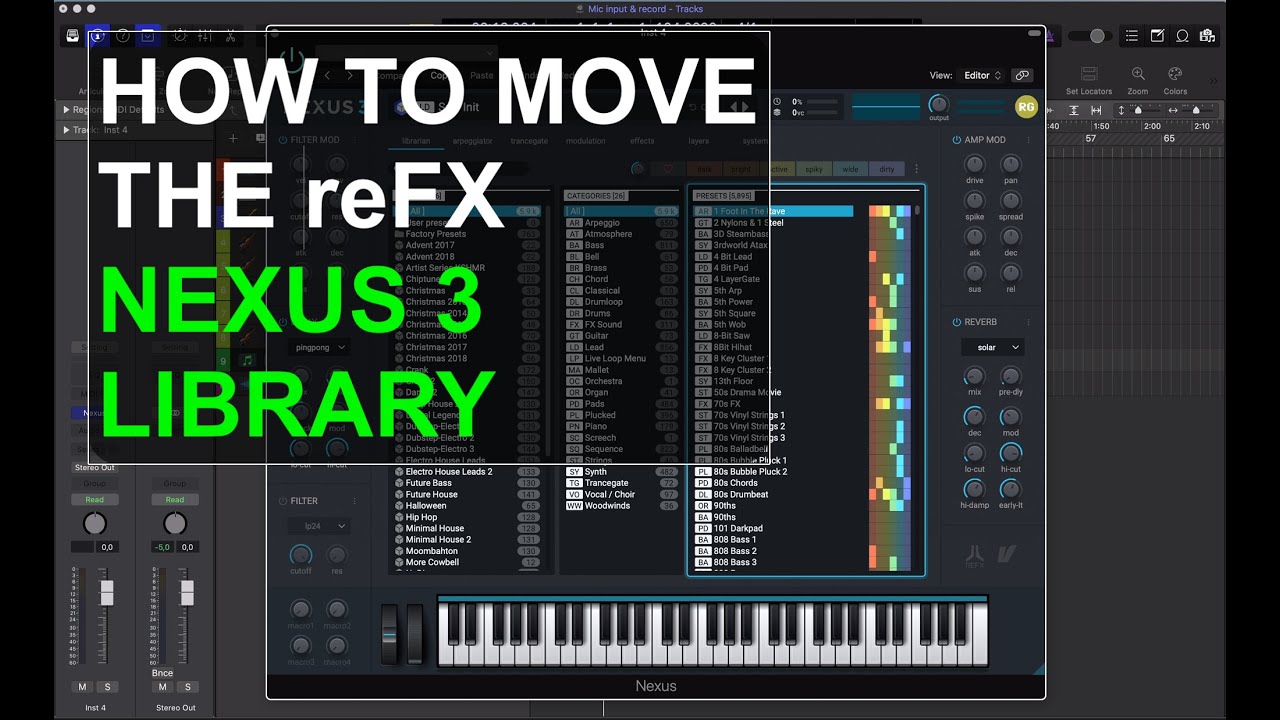 HOW TO MOVE THE reFX NEXUS 3 Library - YouTube
