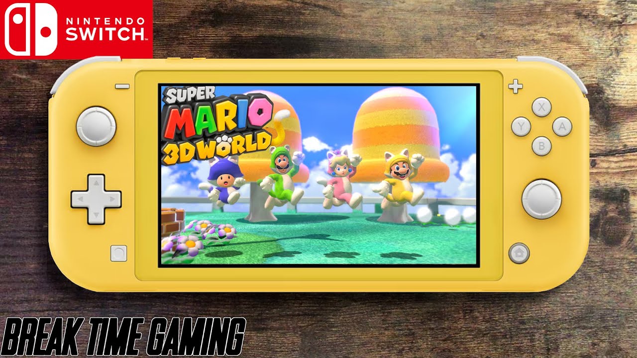 Super Mario 3D World - Nintendo Switch Lite Gameplay - YouTube