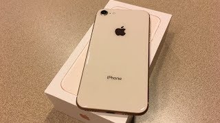 iPhone 8 Gold Unboxing & First Impressions - YouTube