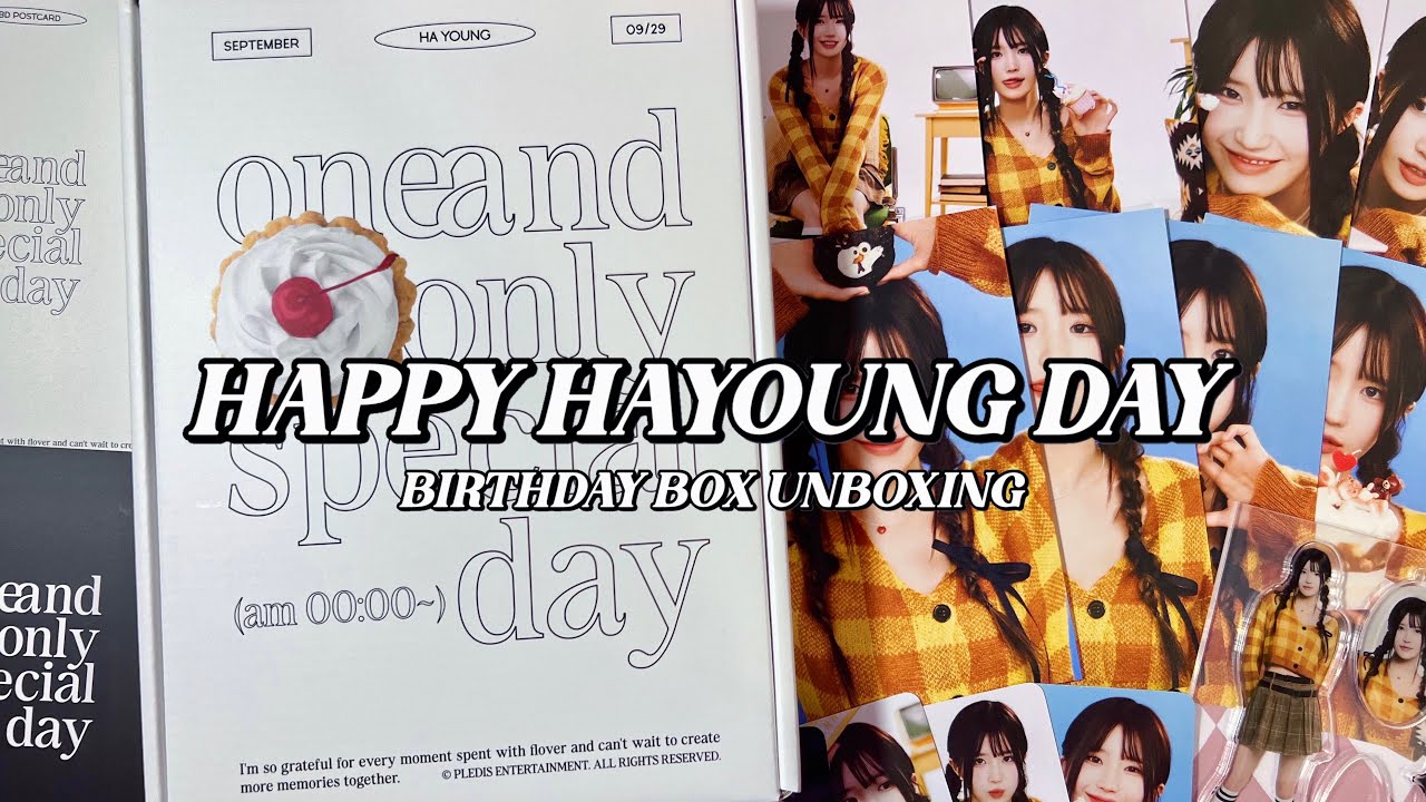 unboxing fromis_9 hayoung birthday box! ✿ “one and only special