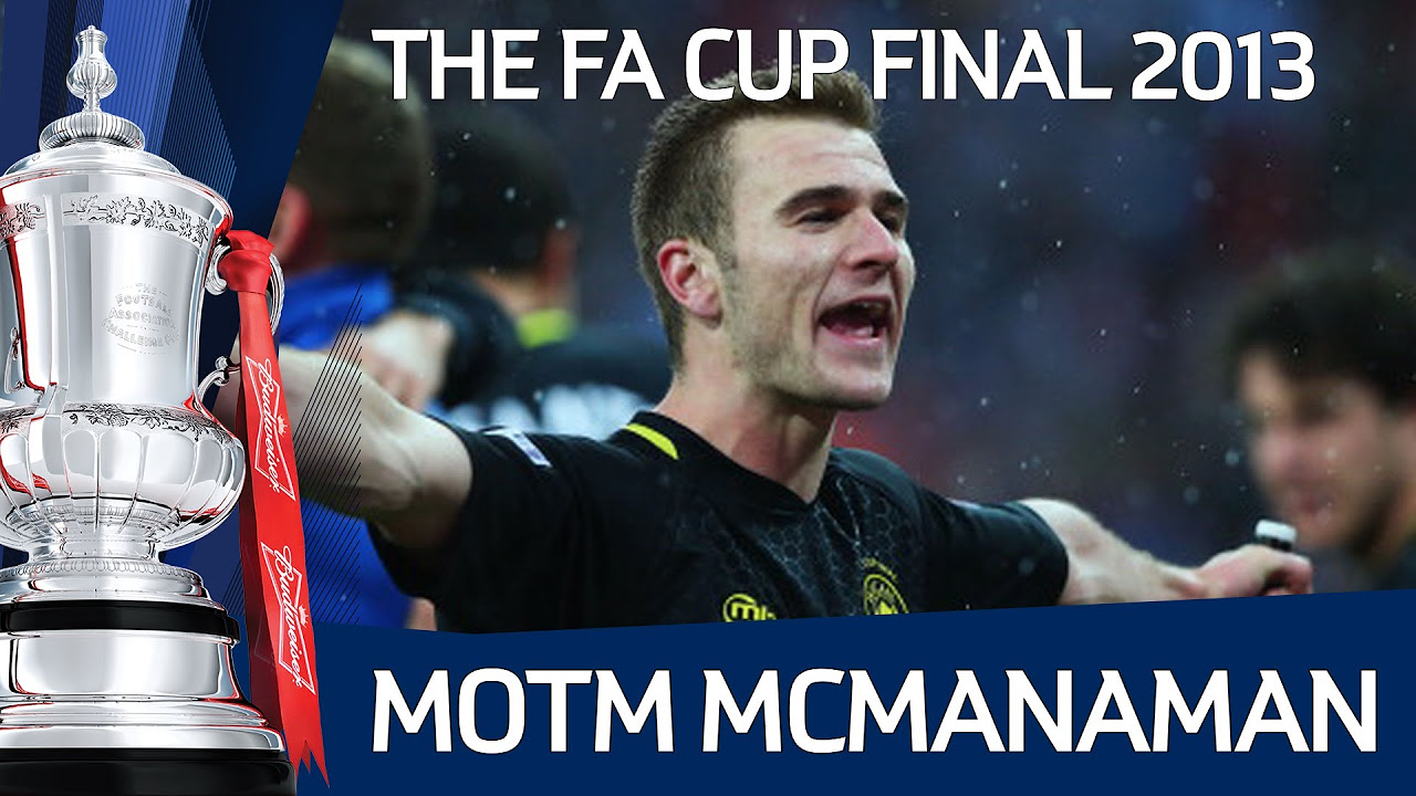 Man of the Match Callum McManaman after Wigan Athletic winning the