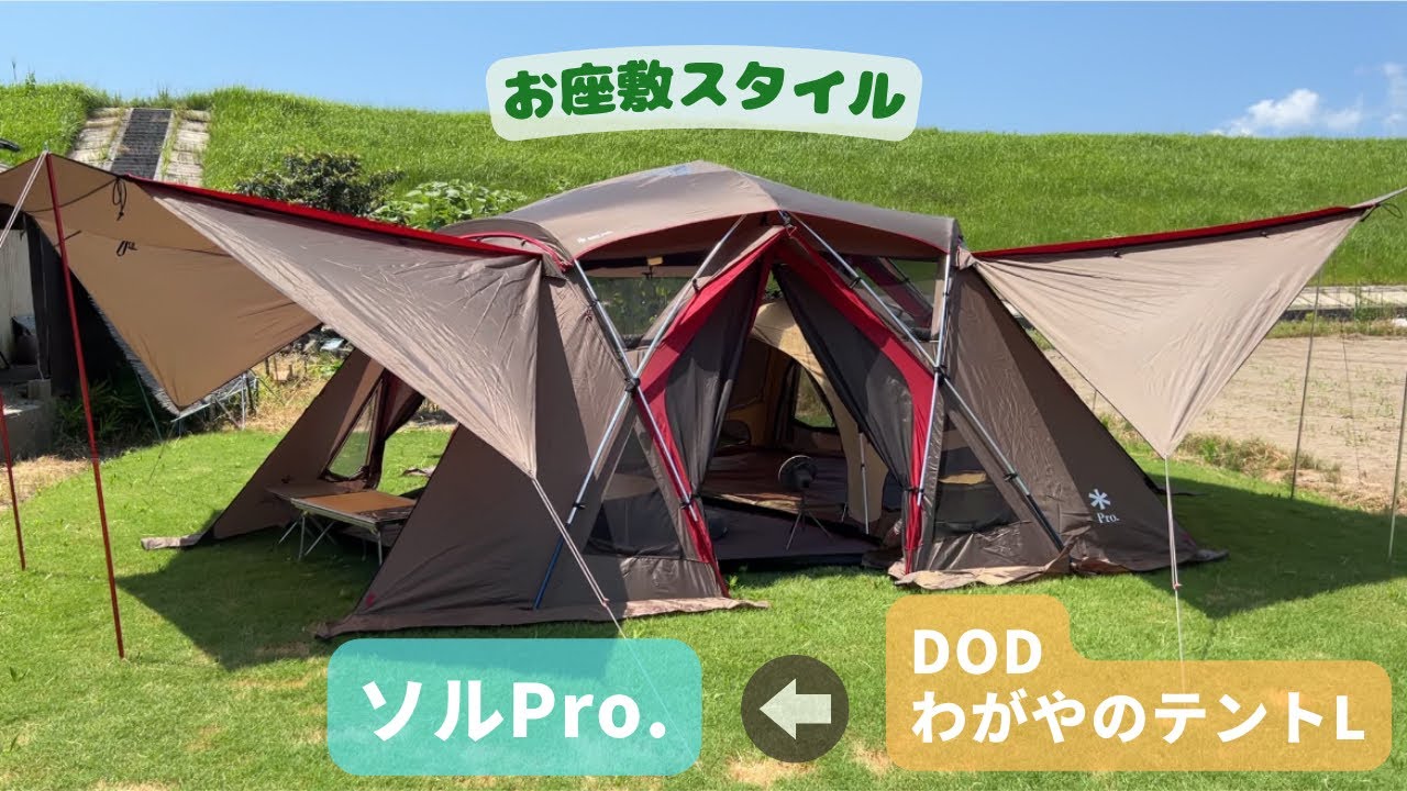 ソルPro.《お座敷スタイル》☜ 🐰[DOD] わがやのテント (L