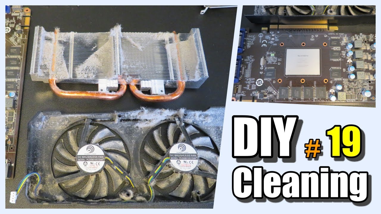 Disassemble and clean the graphics card to lower the temperature