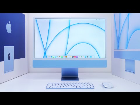 Apple M1 iMac 24-inch (2021) Unboxing and Setup! (UAE Blue Retail