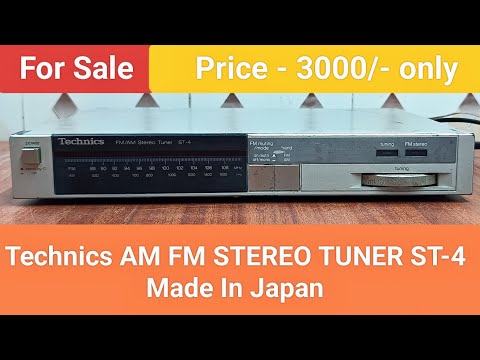 Technics AM FM STEREO TUNER ST-4 Made In Japan Nice Performance