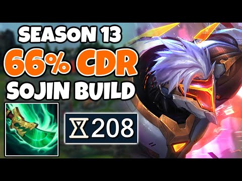 I got 66% CDR on ZED with SPEAR OF SHOJIN (200+ Ability Haste