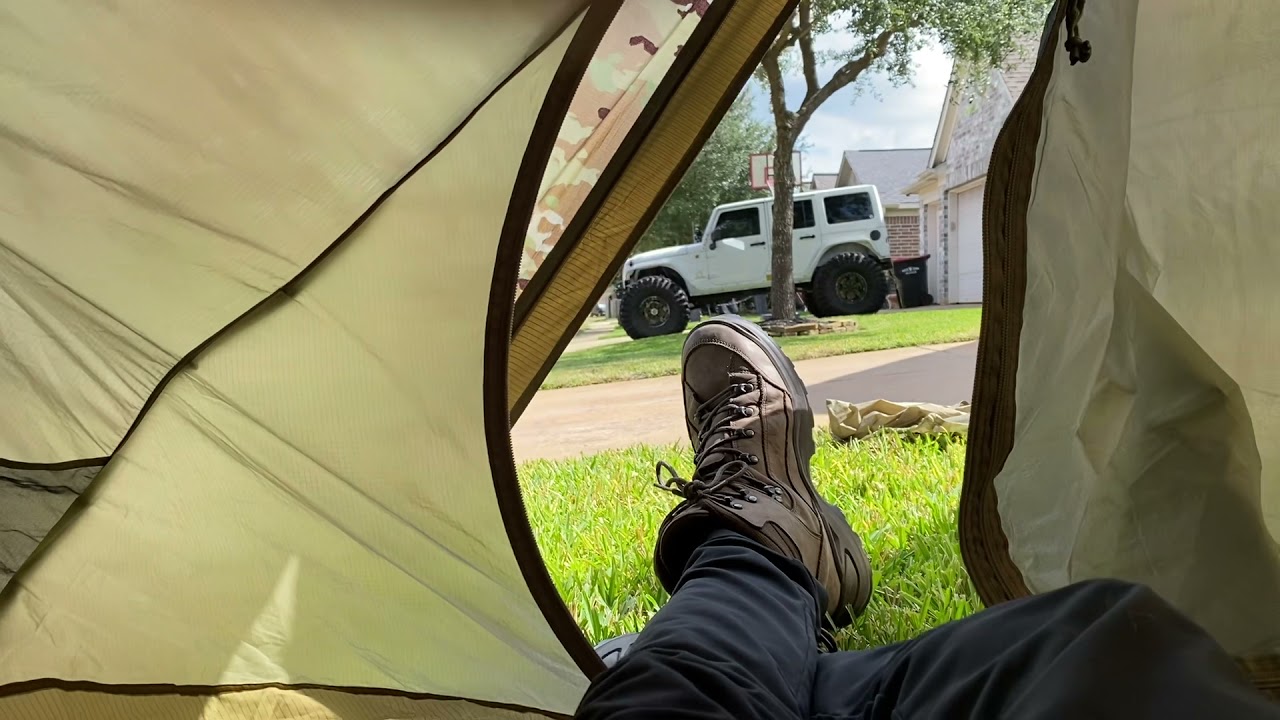 Awesome tent litefighter Catamount 2 cold weather OCP camo - YouTube