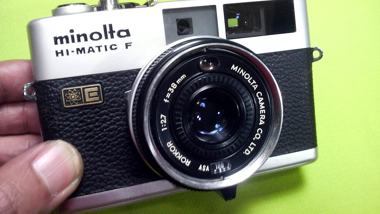 How to use MINOLTA HI-MATIC F 1970s Rangefinder camera - YouTube