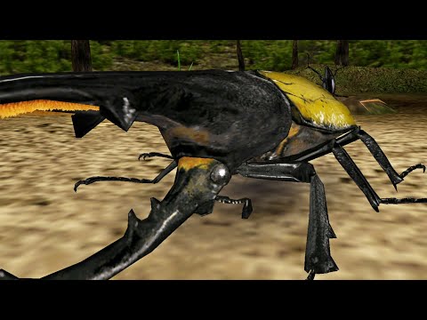 アーケード] 甲虫王者ムシキング - ヘルクレスオオカブト VS 改造甲虫