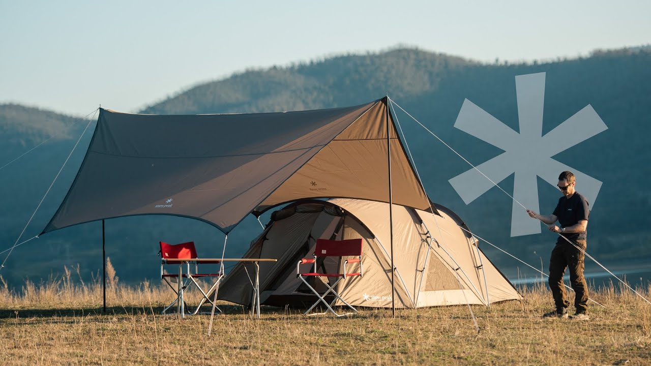 Dream Setup for Car Campers | Snow Peak Land Nest Tent Tarp Set