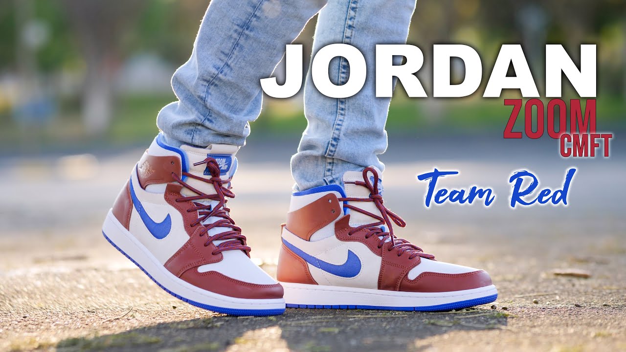 Jordan 1 ZOOM CMFT | Team Red | On Foot 4K - YouTube