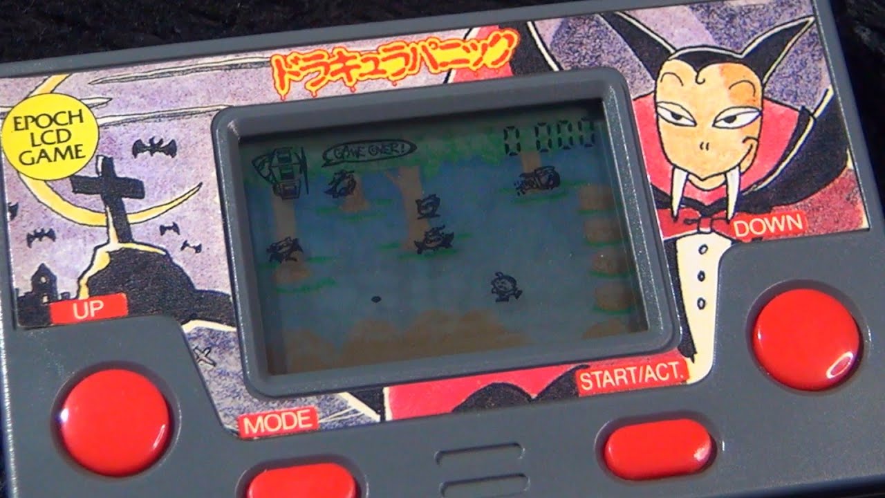 液晶ゲーム】エポック ドラキュラパニック 後ろ並び シューティング