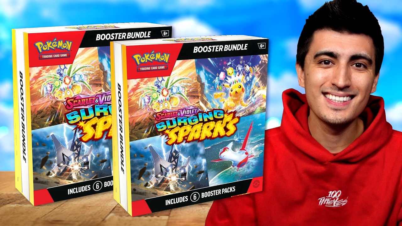 What's Inside? Pokemon TCG Surging Sparks BOOSTER BUNDLES! - YouTube